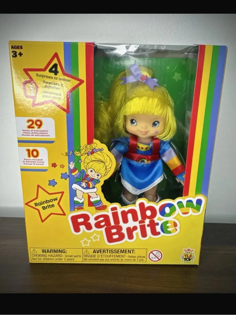 Rainbow Brite Doll in Blue Dress with Purple Bow - Rainbow